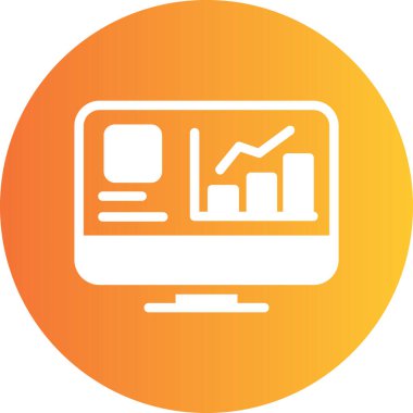 analitik iş grafiği simgesi ana hat biçiminde