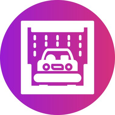 Benzersiz park sembolü vektör simgesi