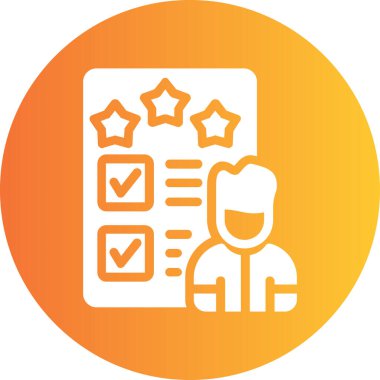 Kontrol listesi simgesi vektör illüstrasyonu