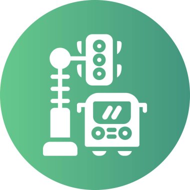 robot. Web simgesi basit illüstrasyon