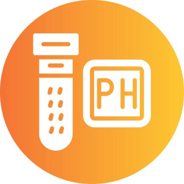 Test tüpünün basit web simgesi çizimi