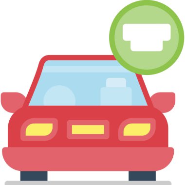 - Araba. Web simgesi basit illüstrasyon