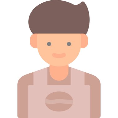 Man avatar karakter ikon vektör illüstrasyon tasarımı