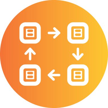 bir dairenin vektör simgesi