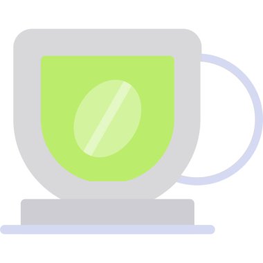 Kahve bardağı düz simge