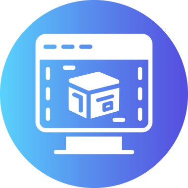 kutu simgesi vektör illüstrasyonu