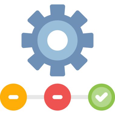 Tedarik zinciri Düz, Basit Vektör Tasarımı