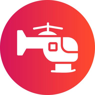 Bir daire helikopter simgesinin çizimi