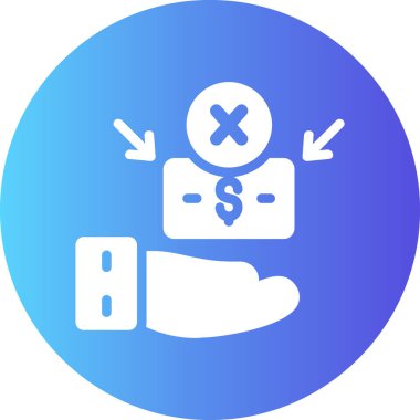 Basit vektör simgesi, para illüstrasyonu