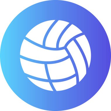 Voleybol. Web simgesi basit illüstrasyon