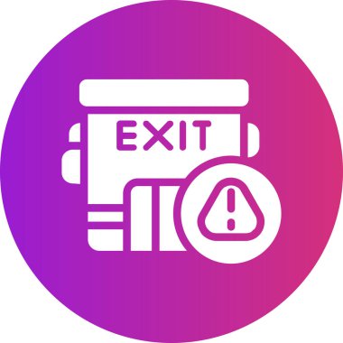 Çıkış simgesi. Basit resimleme