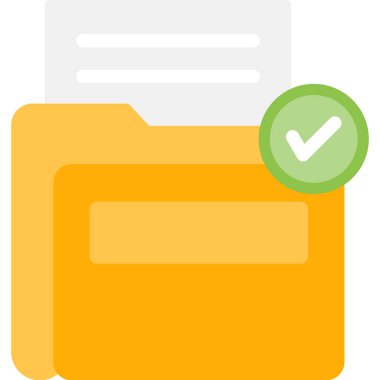 belge dosya simgesi düz biçimli