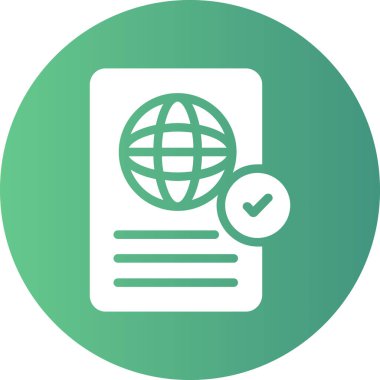 Bir belgenin vektör illüstrasyonu