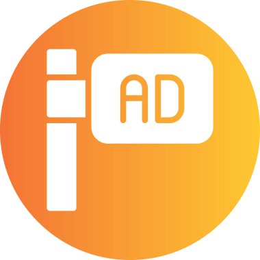 A harfinin vektör illüstrasyon simgesi