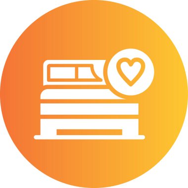 Bir kalp simgesinin vektör illüstrasyonu