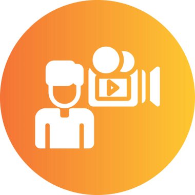 Video kamera simgesi vektör çizim