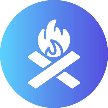 Yangın. Web simgesi basit illüstrasyon