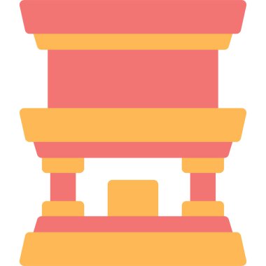 Masa. Web simgesi basit illüstrasyon