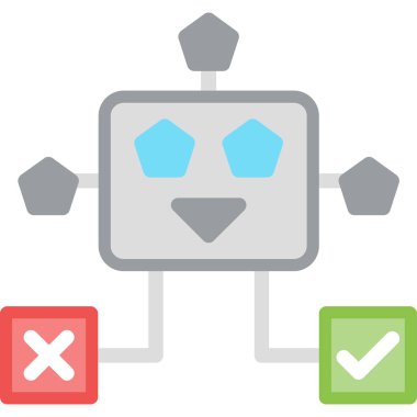 Bir robotun vektör çizimi