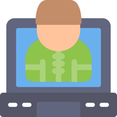 Doktor çevrimiçi hastane simgesi