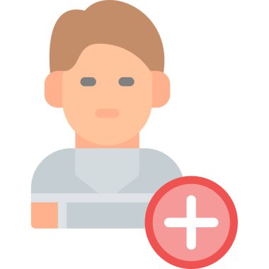 Düz biçimli avatar adam kullanıcı simgesi