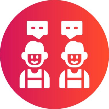 İnsan simgesinin vektör illüstrasyonu