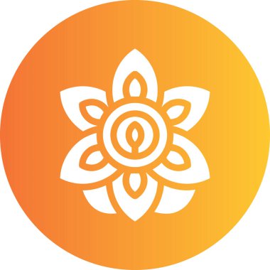 Lotus. Web simgesi basit tasarım