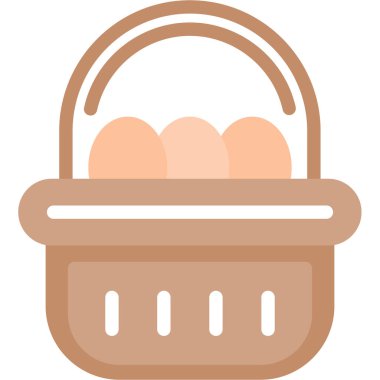 Sepet. Web simgesi basit illüstrasyon