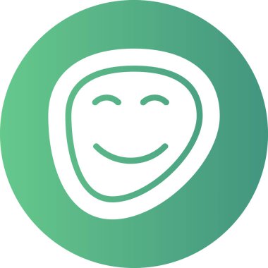 Smiley simgesinin vektör çizimi