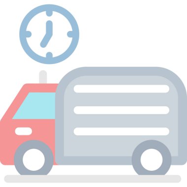 araba taşıma simgesi düz stil