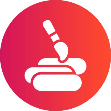 Kahve makinesinin bir simgesinin vektör çizimi