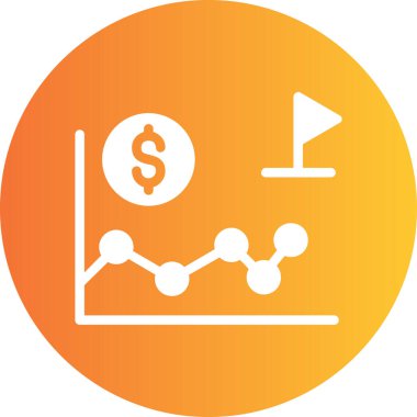 analitik grafik simgesi vektör illüstrasyon tasarımı