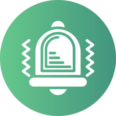 Vektör çan simgesi, illüstrasyon, vektör illüstrasyonu