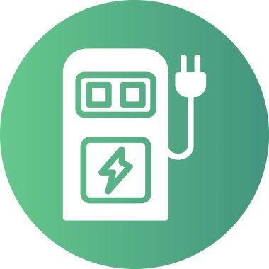 vektör elektrik simgesi, basit vektör illüstrasyonu