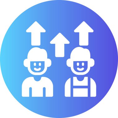 İnşaat mühendisi vektör simgesi modern basit vektör illüstrasyonu