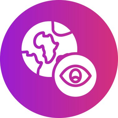 Göz. Web simgesi basit illüstrasyon