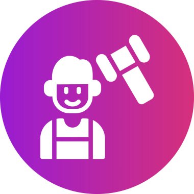 Modern oto tamir simgesinin vektör illüstrasyonu