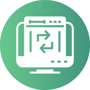 seo modern simgesinin vektör illüstrasyonu