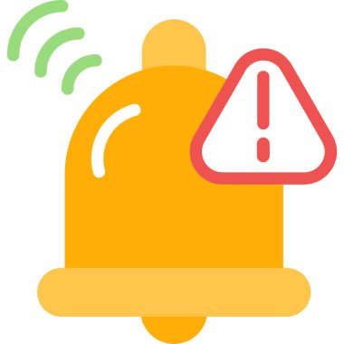 Alarm alarm çan simgesi tam - ana hat biçimi