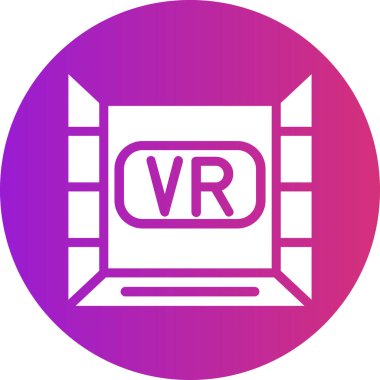 Vr. Web simgesi basit illüstrasyon