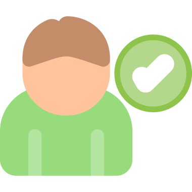 kullanıcı düz vektör simgesi