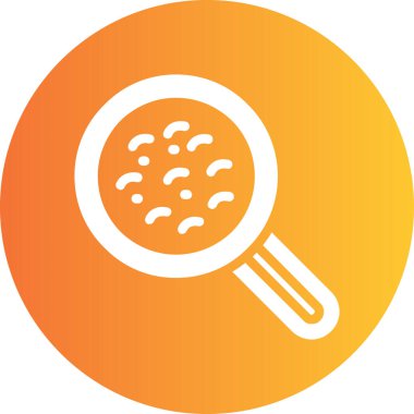 Yuvarlak bir simgenin vektör illüstrasyonu