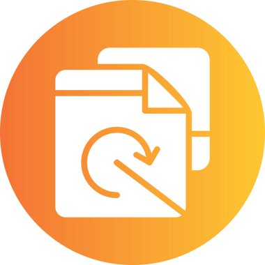 Dosya modern simgesinin vektör illüstrasyonu