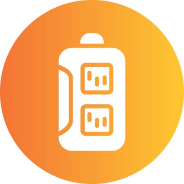 sırt çantası ikon vektörü. Basit resimleme