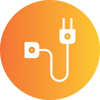 Elektrik dolgu simgesinin vektör illüstrasyonu