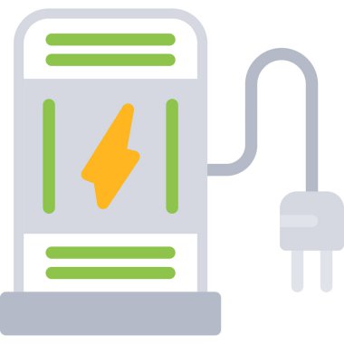 Pil. Web simgesi basit illüstrasyon