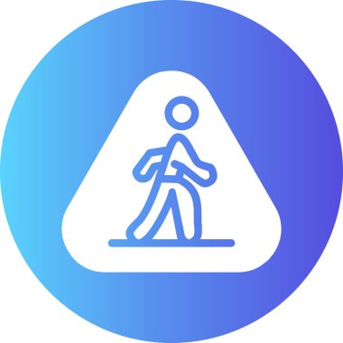 Beyaz arkaplanda izole edilmiş modada yol işareti simgesi