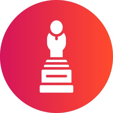 Şapkalı bir adamın ikonunun vektör çizimi