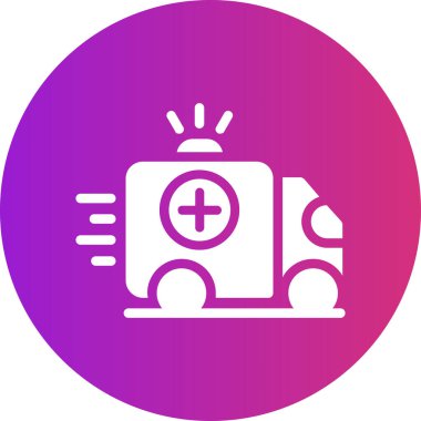 Ambulans simgesinin vektör çizimi