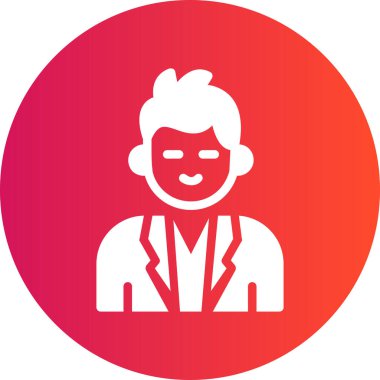 avatar. Web simgesi basit illüstrasyon